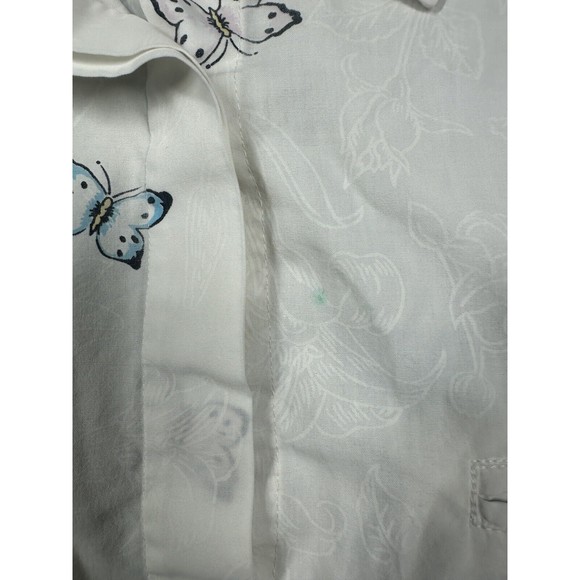 Diane Von Furstenberg‎ Butterfly Print Blouse Size Medium - Picture 4 of 12